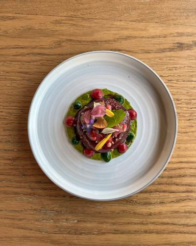 Table at le CRAFT restaurant at Grand Pavillon in Chantilly - Restaurant in Chantilly